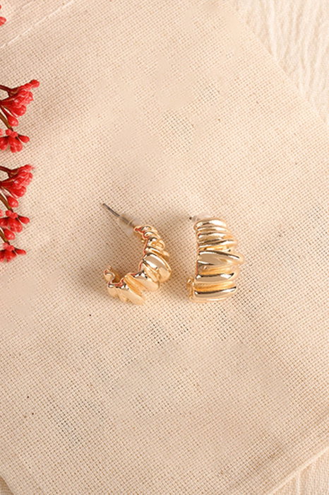 Heliophilia Silver Pendientes de Oro con Recubrimiento de Laca